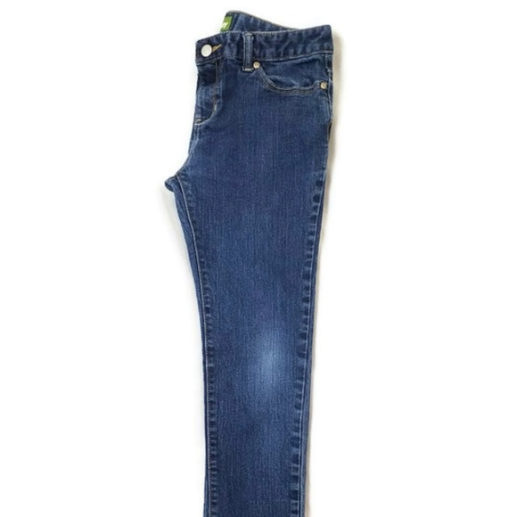 Old Navy Dark Wash Super Skinny Stretch Denim Jeans Girls Size 14 Regular - Picture 5 of 9